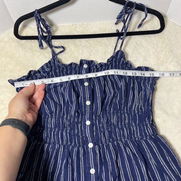 Universal Thread Blue and White Striped Maxi Dress - Picture 6 of 7